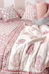20s Cotton Cushion Cover in Block Print with Piping